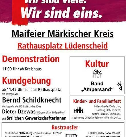 Mehr über den Artikel erfahren 1. Mai 2017 – Wir sind viele. Wir sind eins.