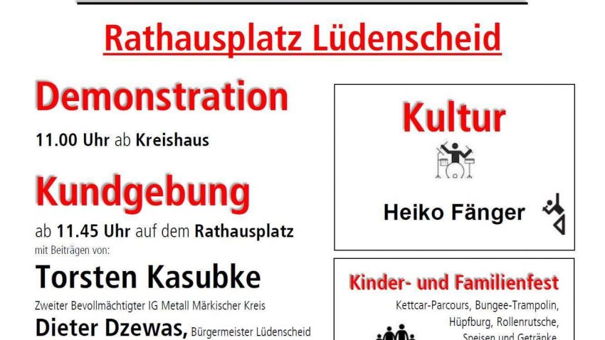 Mehr über den Artikel erfahren Aufruf zum 01. Mai